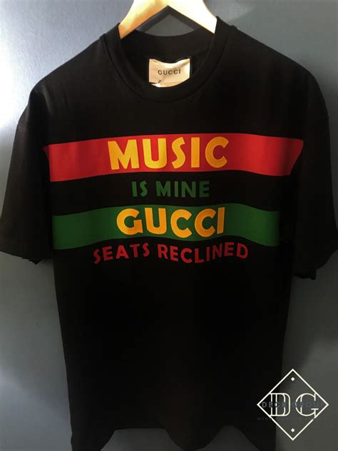 gucci music is mine t-shirt